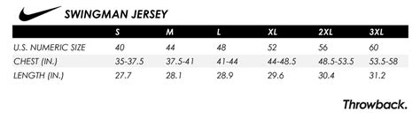 nike swingman jersey fake - Nike swingman size chart.